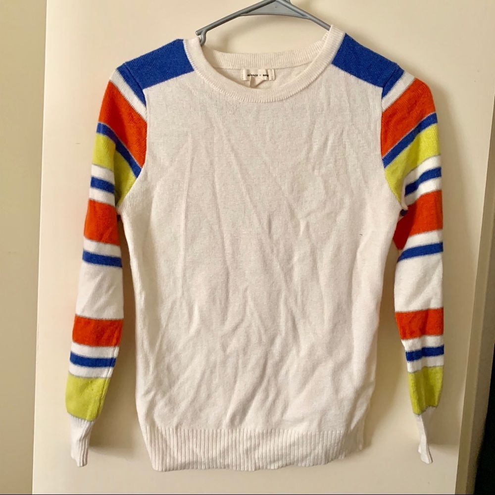 nwot xs colorblock sweater